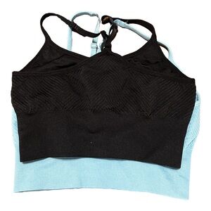 Lot of (2)Women’s Sports Bras with Criss-Cross Straps- Size Large